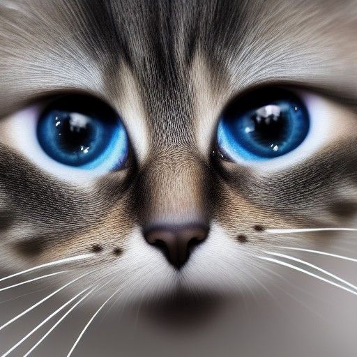 Adorable Cat Looks out Window in Digital Painting