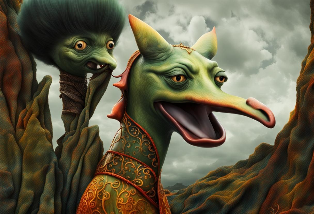 Surreal Alien Restaurant Celebration: Hyperreal Photography