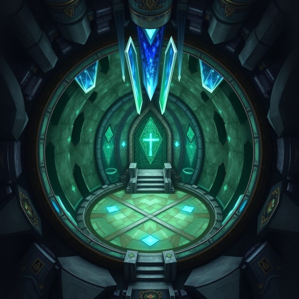 Ancient Crystal Shrine in Alinor Palace Sublevel