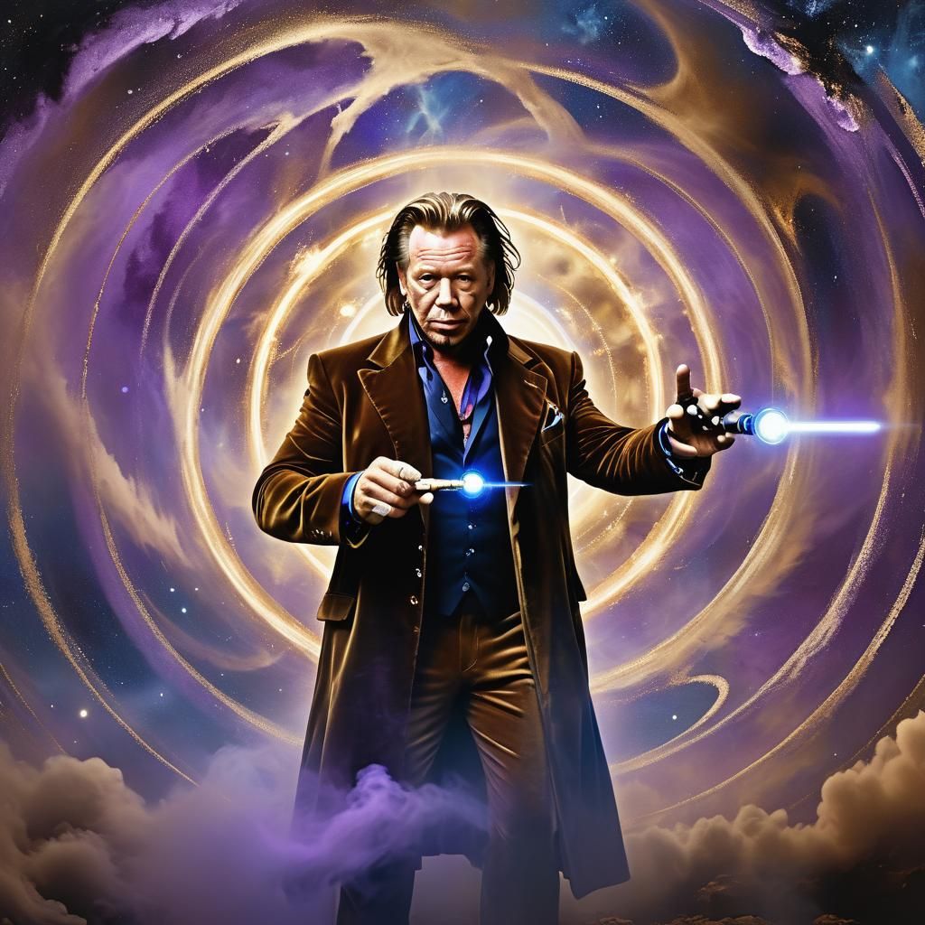 Eighth Doctor in Surreal Time Vortex Portrait
