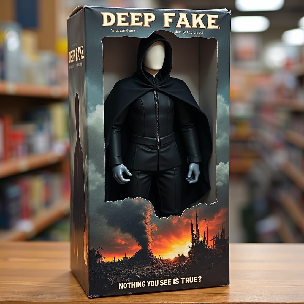 Deep Fake Action Figure Packaging