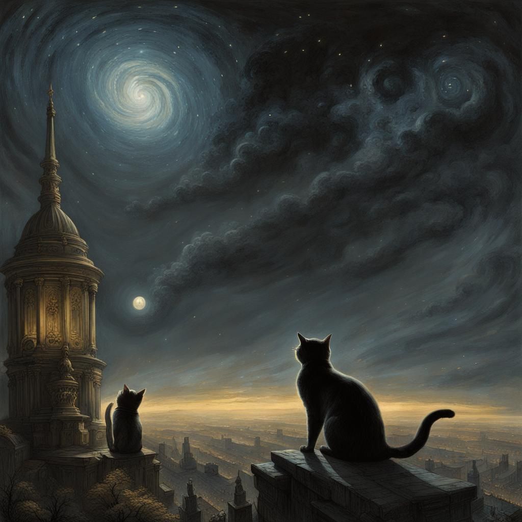 Millions of Cat Eyes Illuminate the Night Sky