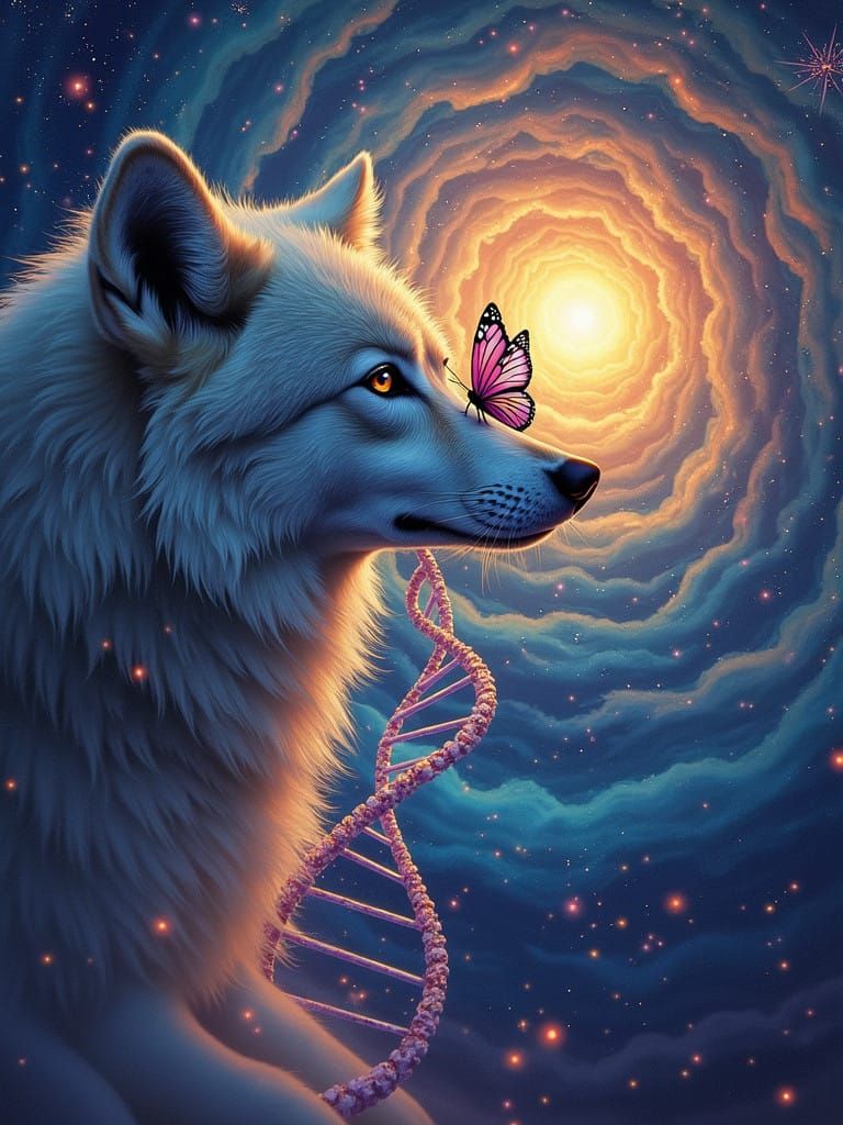 Wolf's Nose Transcends Infinity in Cosmic Dance
