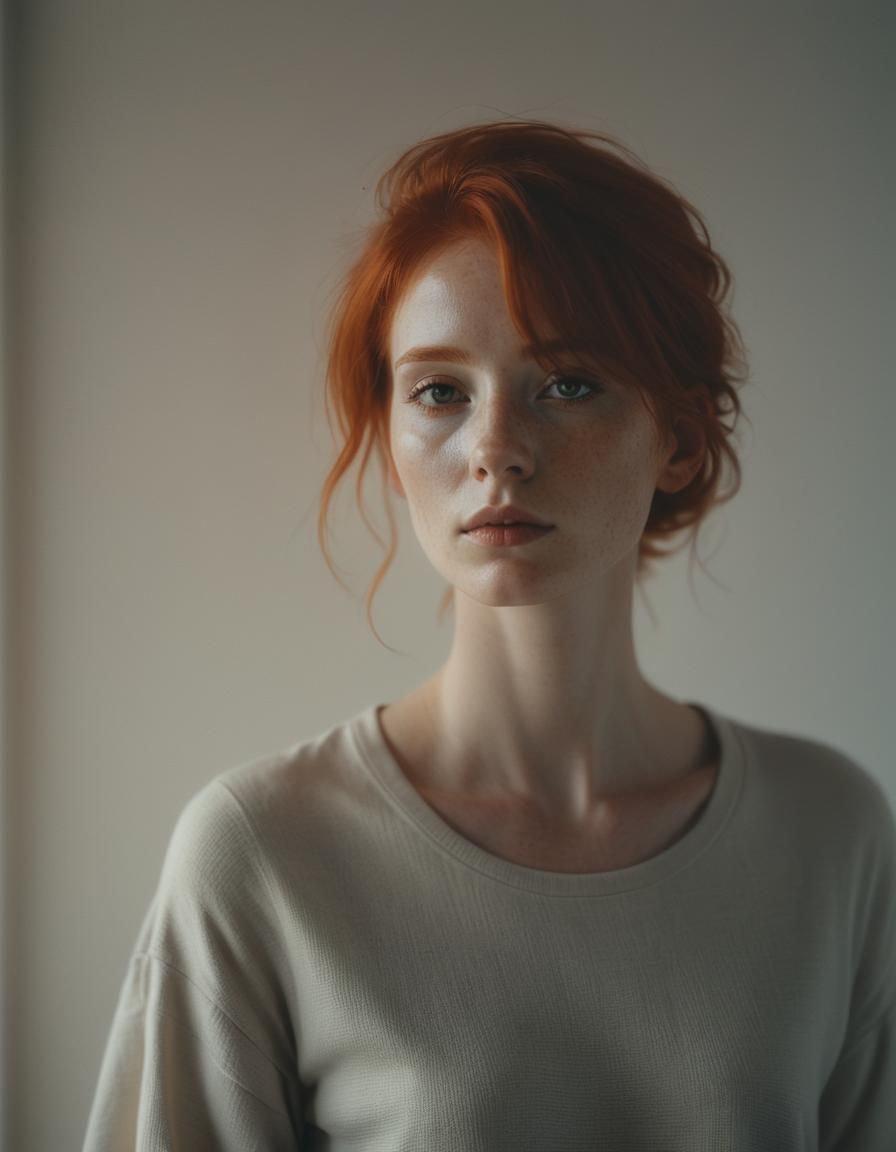 Portrait of a Young Woman with Red Hair