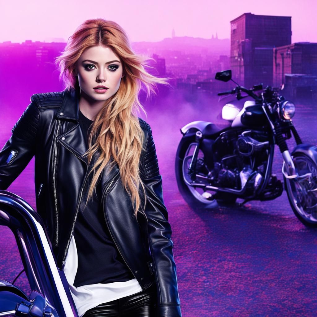 Katherine McNamara Ultrarealistic Portrait in Photoshoot