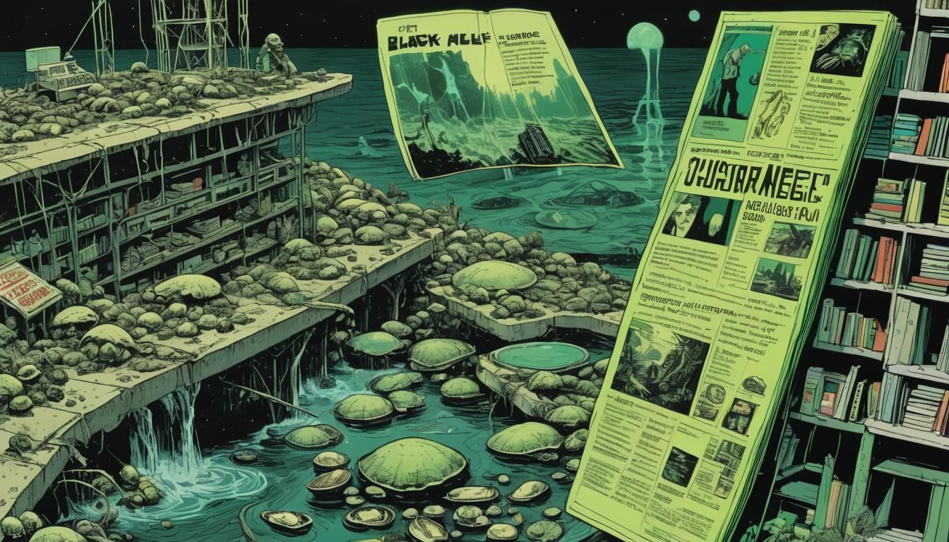 Chernobyl Ledge: Polish Comic Book Style Close-Up