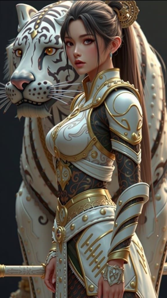 Anime-Inspired Futuristic Cityscape with Intricate Details