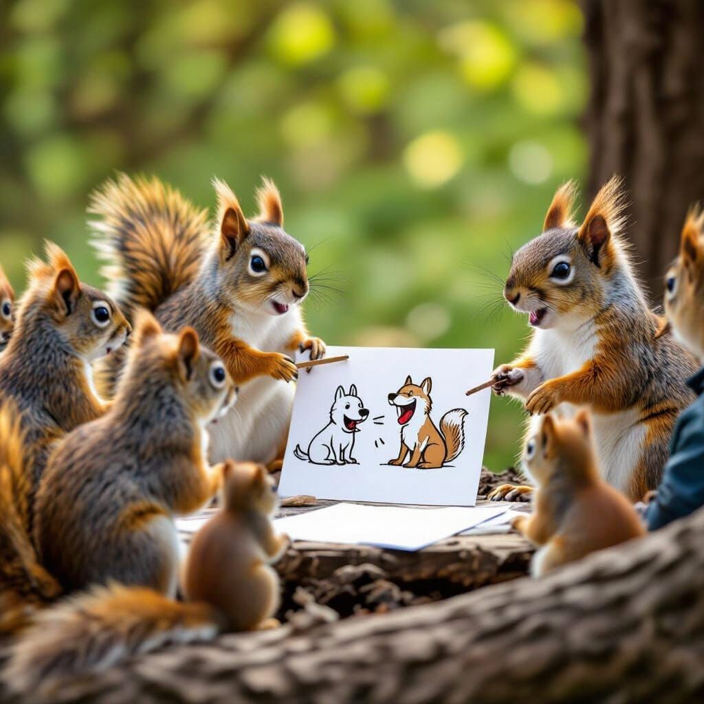 Squirrel Meeting: How to Annoy Dogs