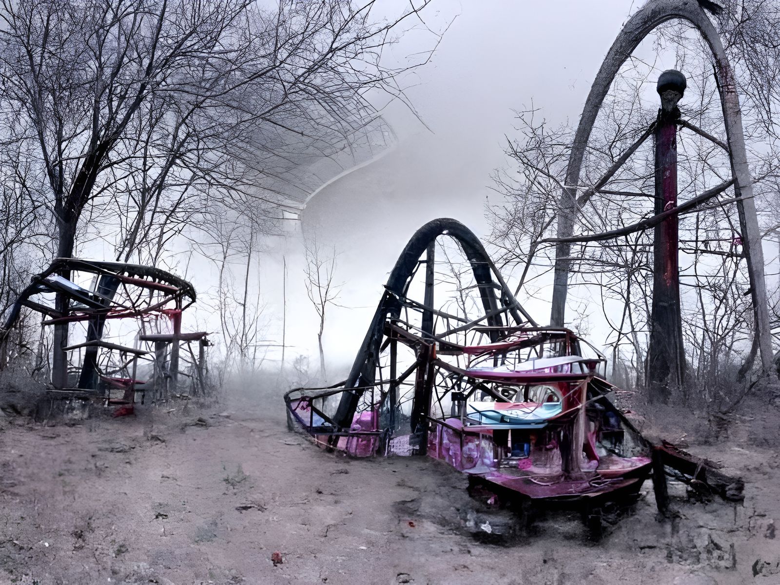 Eerie Abandoned Theme Park in Unreal Engine