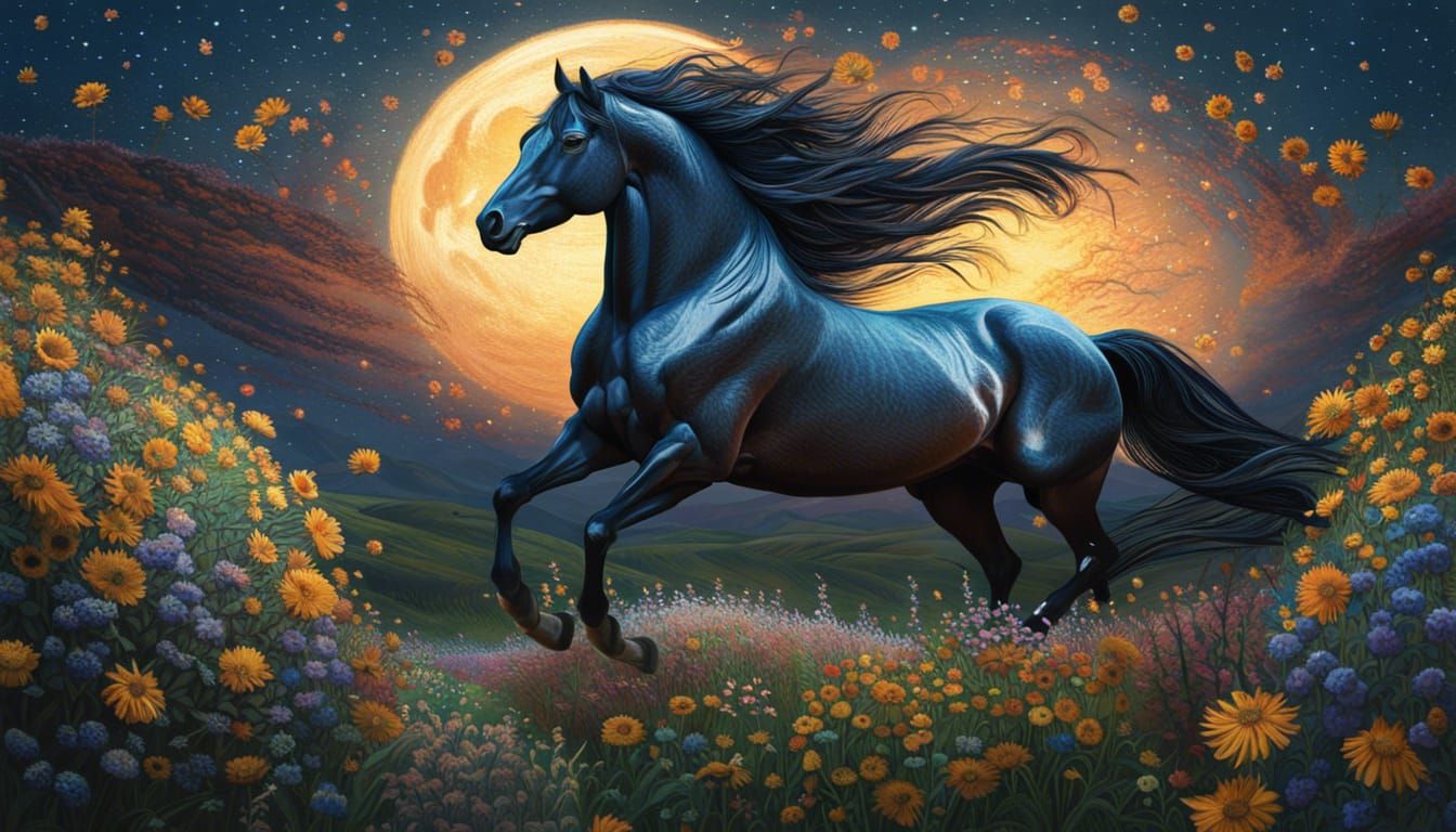 An armoured stallion