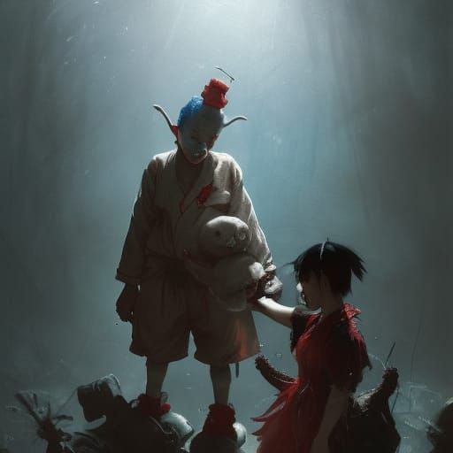 Clown and Samurai: A Dark Fantasy Friendship