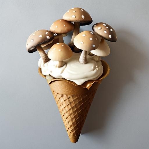 mushroom ice cream