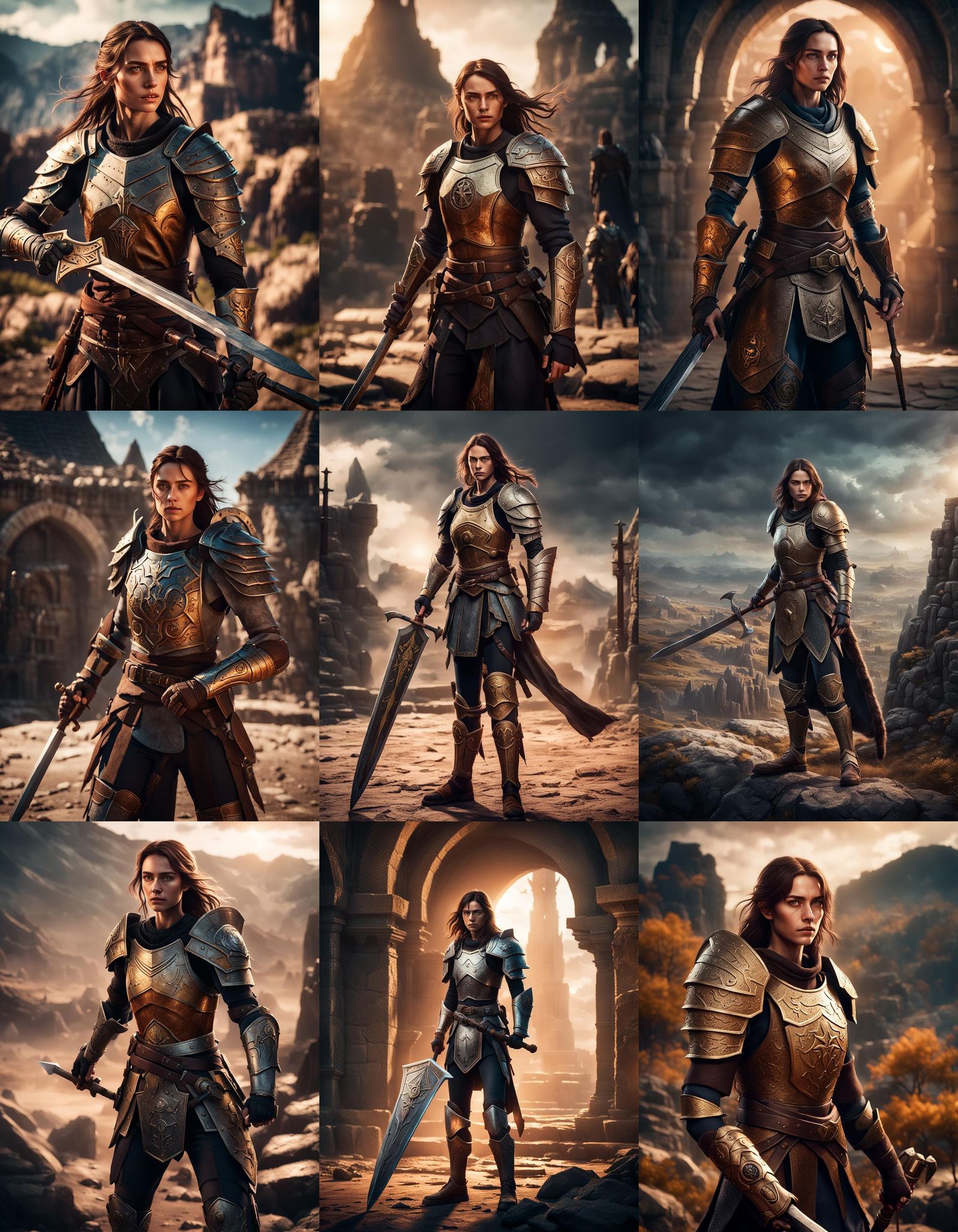 Baldur's Gate Paladin: Cinematic Warrior Woman