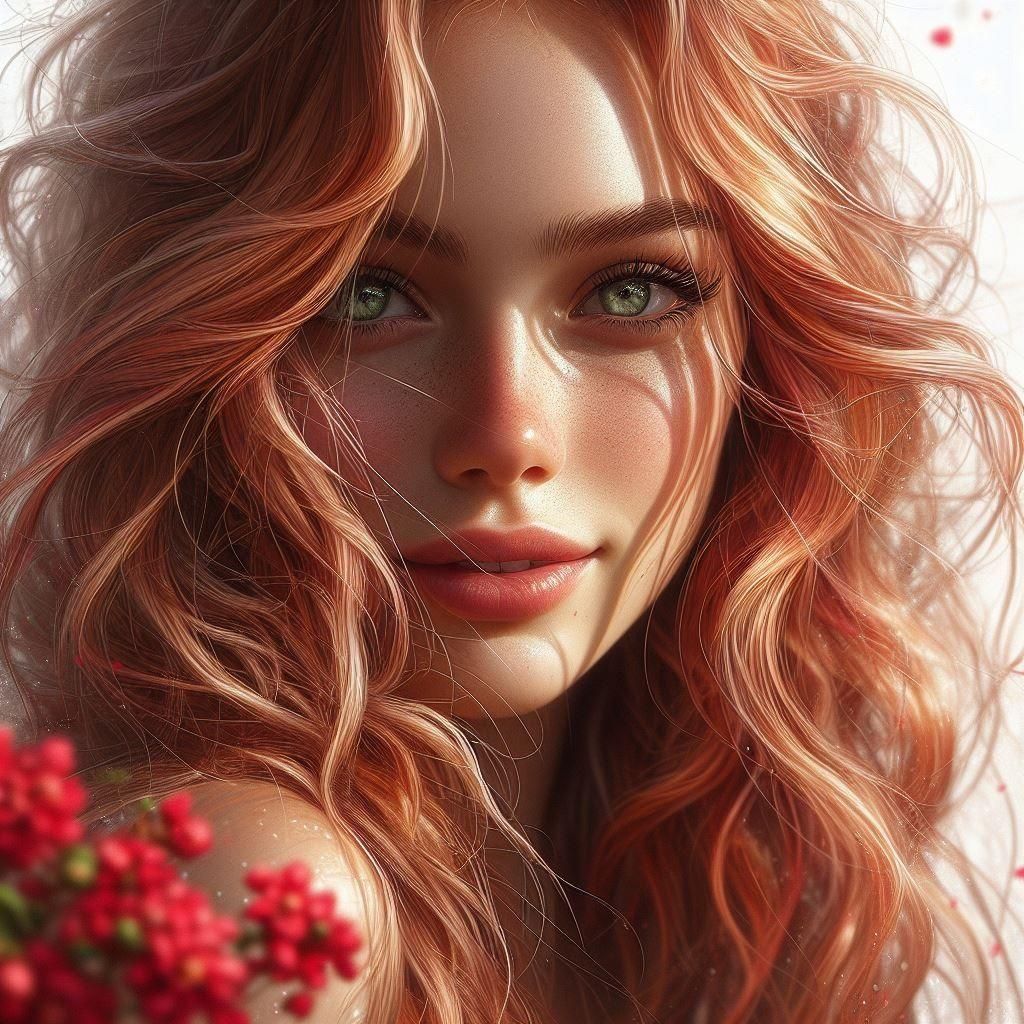 Portrait of a Beautiful Blonde Woman