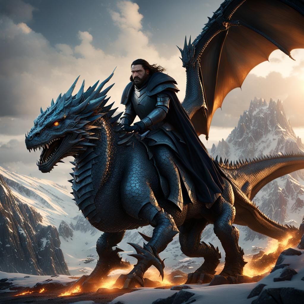 Epic Dragons in Futuristic Sci-Fi Landscape