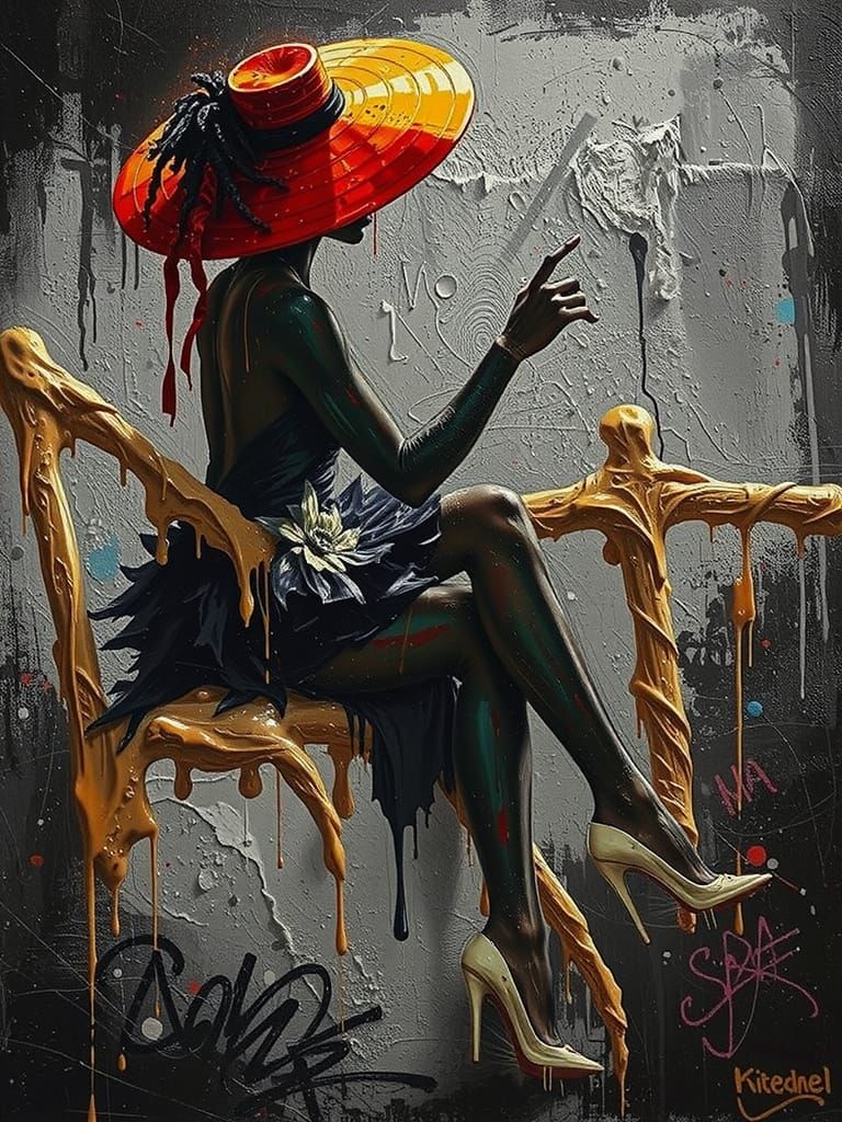 Vibrant Soul in Abstract Graffiti Art