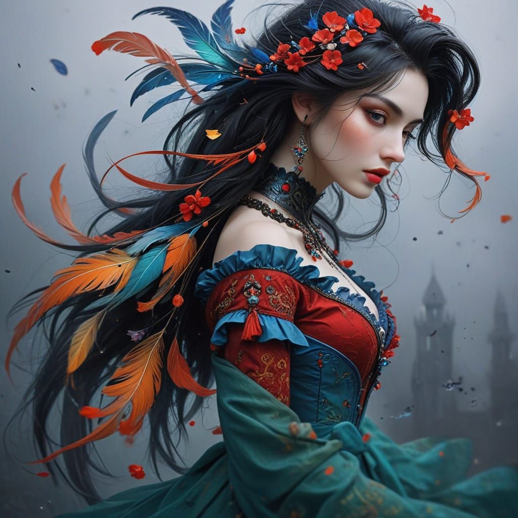 Enchanting Whimsical Masterpiece of Sensual Beauty