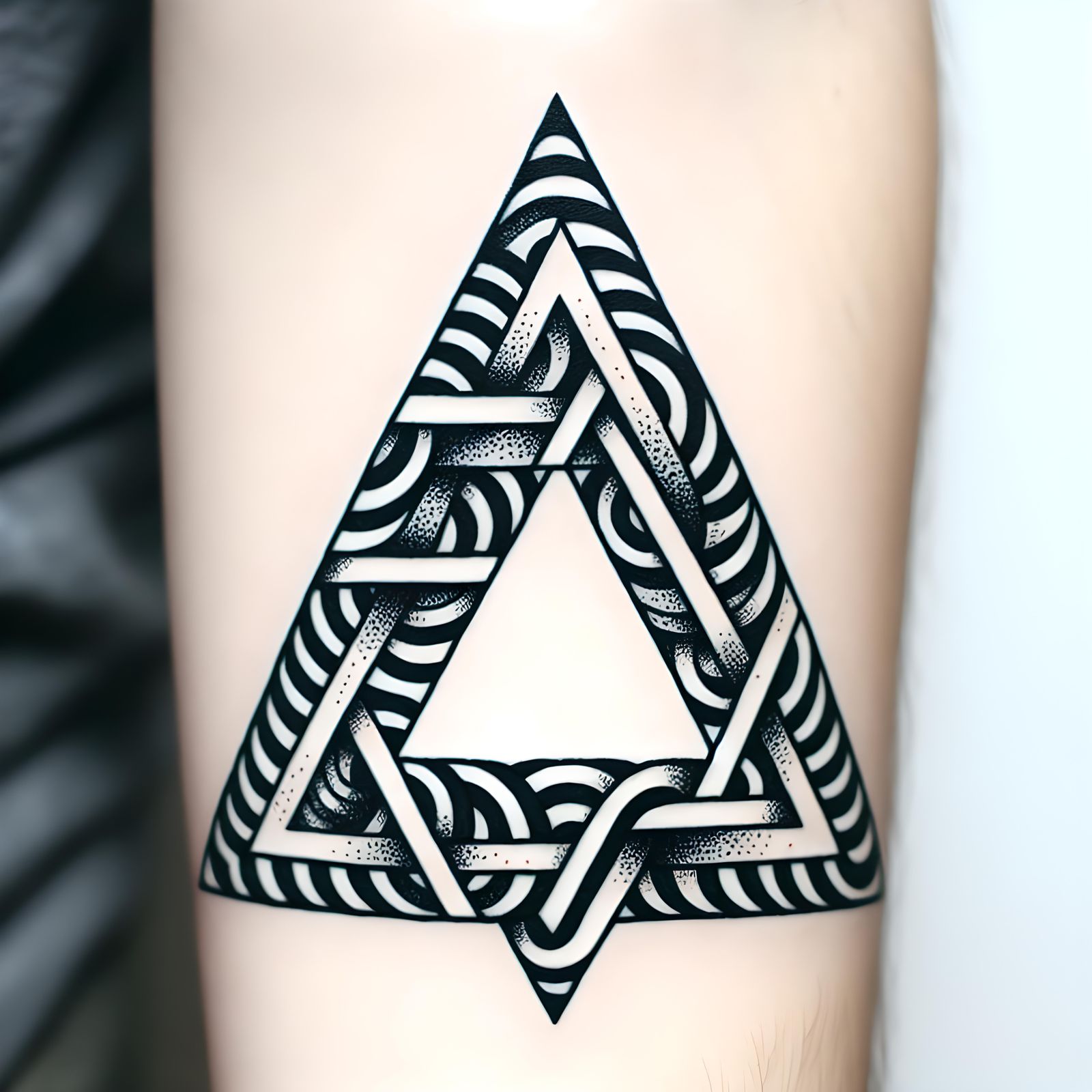 Impossible Penrose Triangle Tattoo Design