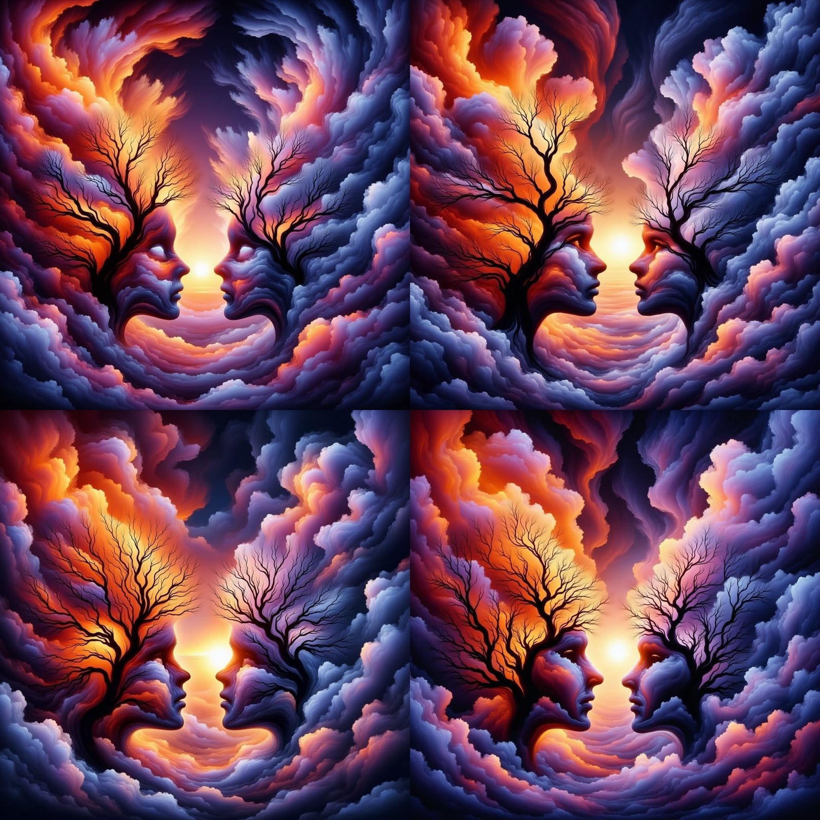 Surreal Cyberpunk Butterfly Dreamscape