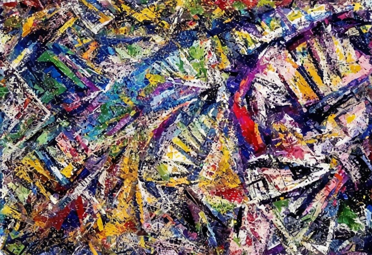 Abstract Geometric Fauvism in Cubist Style