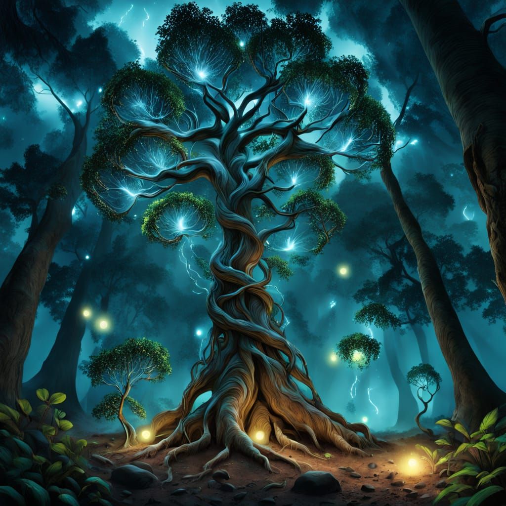 Twisted Tree of Light and Life