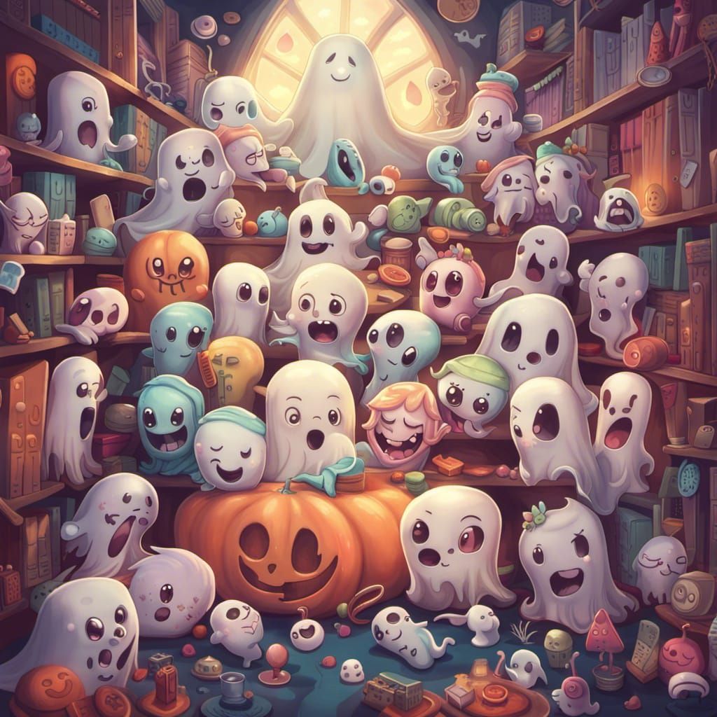 Ghosts in Classroom, Surrealist Pop Art Style