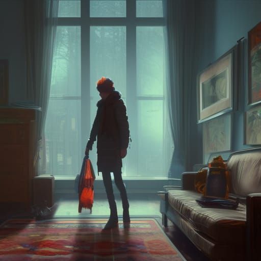 Home Alone Concept Art in Unreal Engine 5