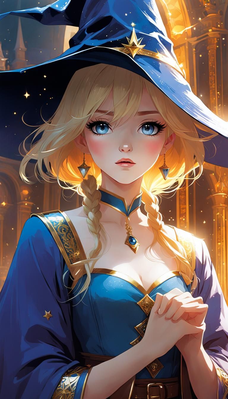Wizard Princess Quest: Anime Digital Illustration