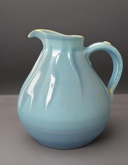 Sparkling Colorful Clay Water Jug Pottery
