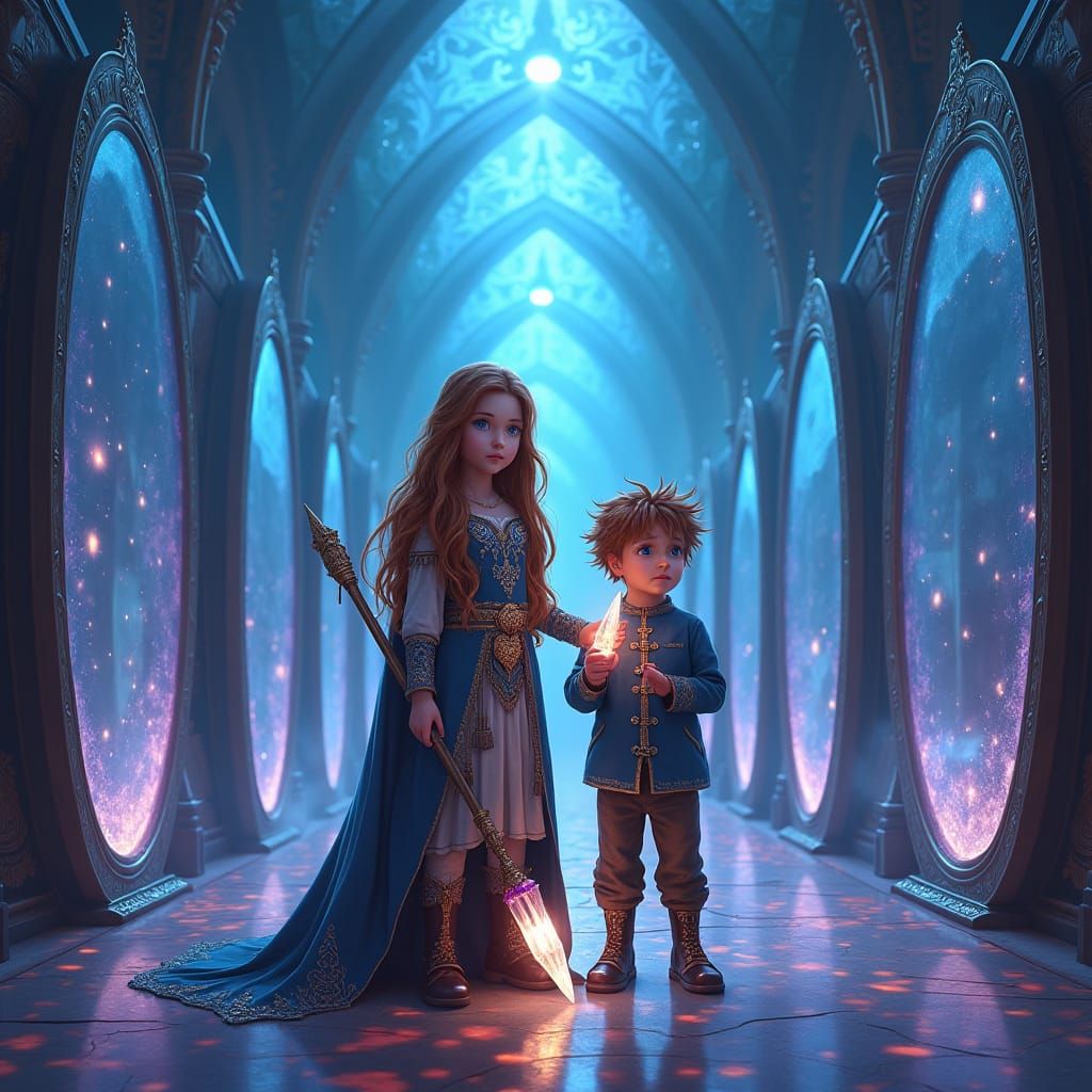 Magical Hall of Sparkling Mirrors and Children