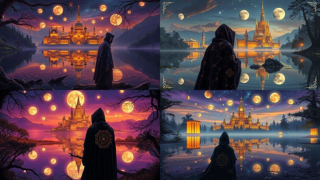 Majestic Realm Beyond Time in Golden City of Amber