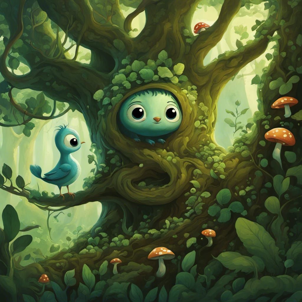 A friendly tree spirit