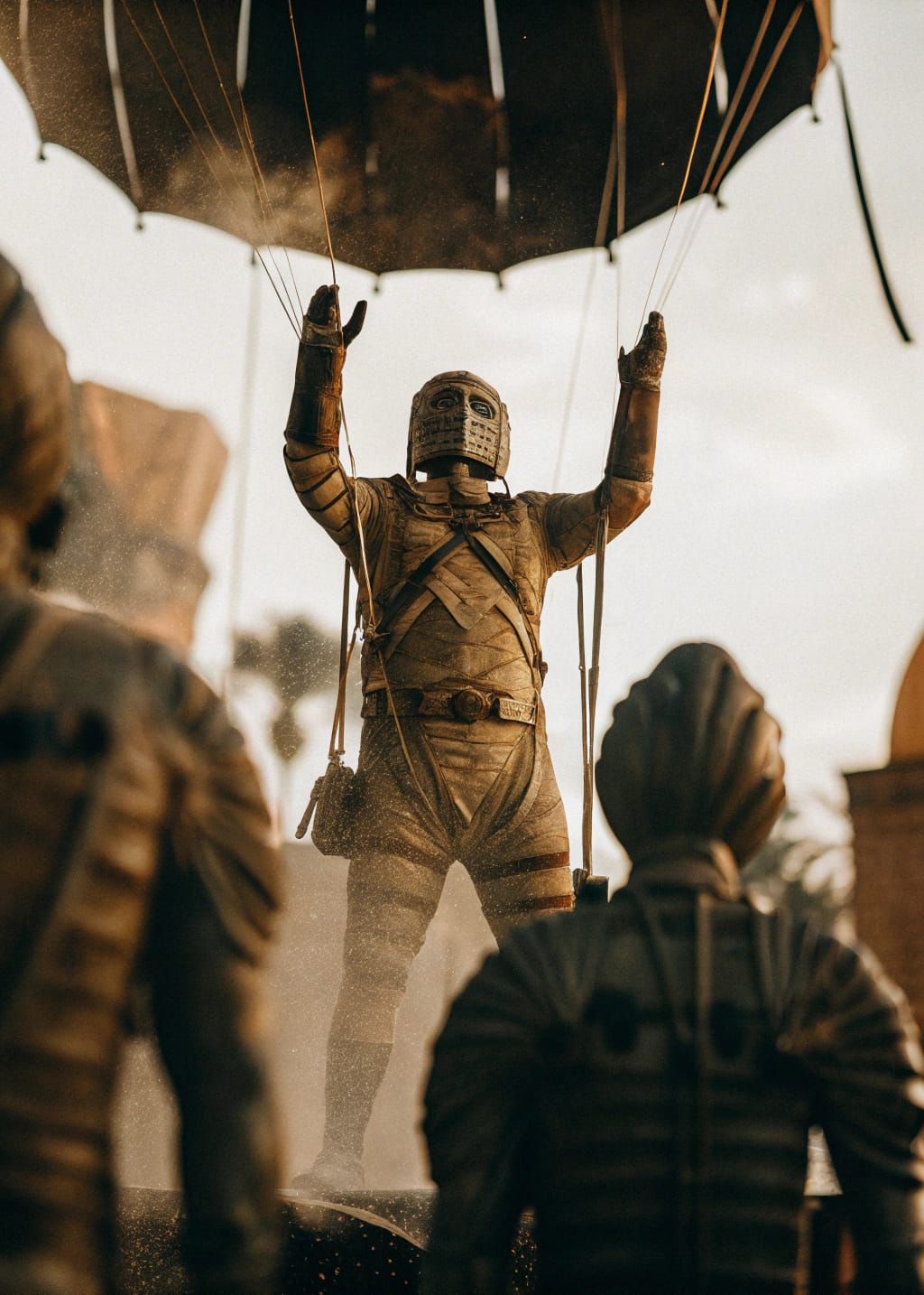 Surreal Synthetic Lifeform Floats in Atmospheric Perspective