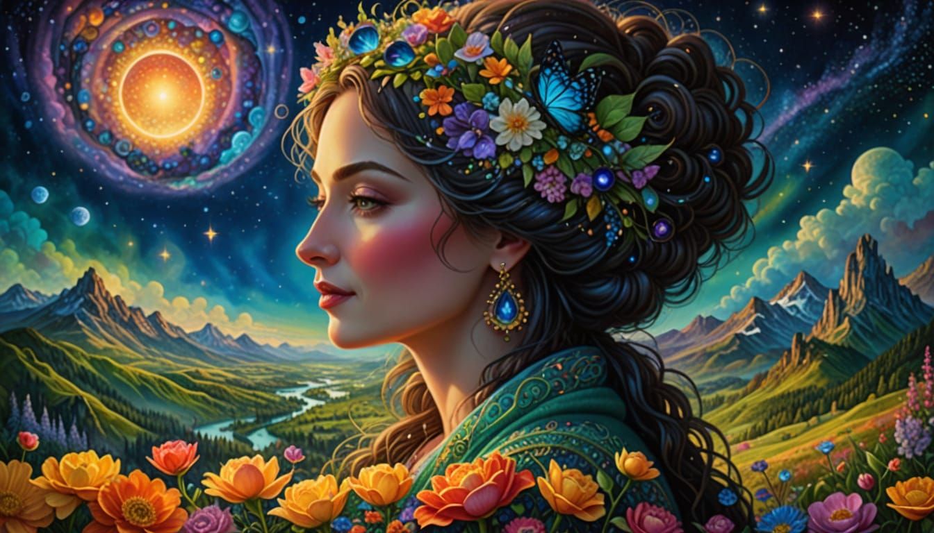 Mother's Day Fantasy in Surrealist Style