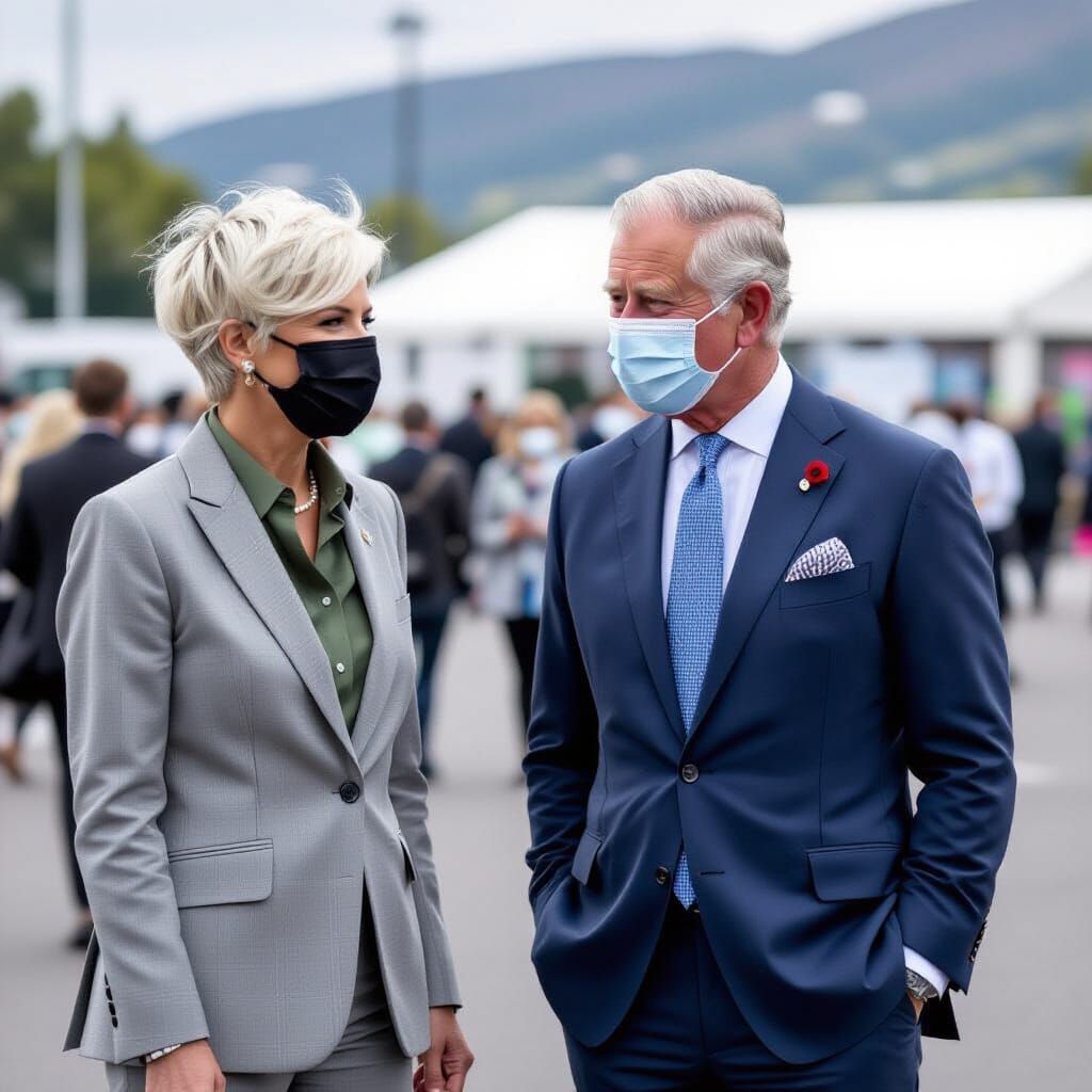 Prince Charles Meets Woman at COP26 Climate Conference