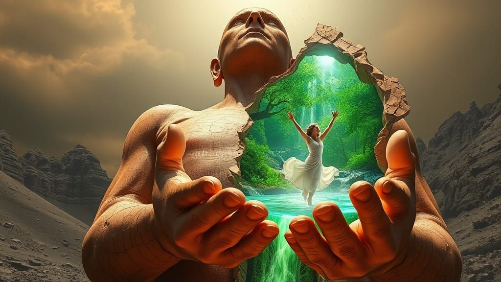 Majestic Guardian of Serene Oasis