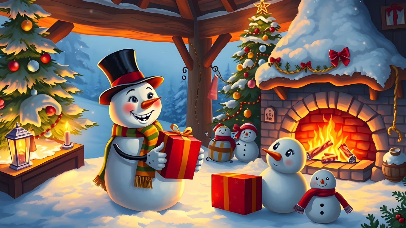 Winter Wonderland Christmas Scene