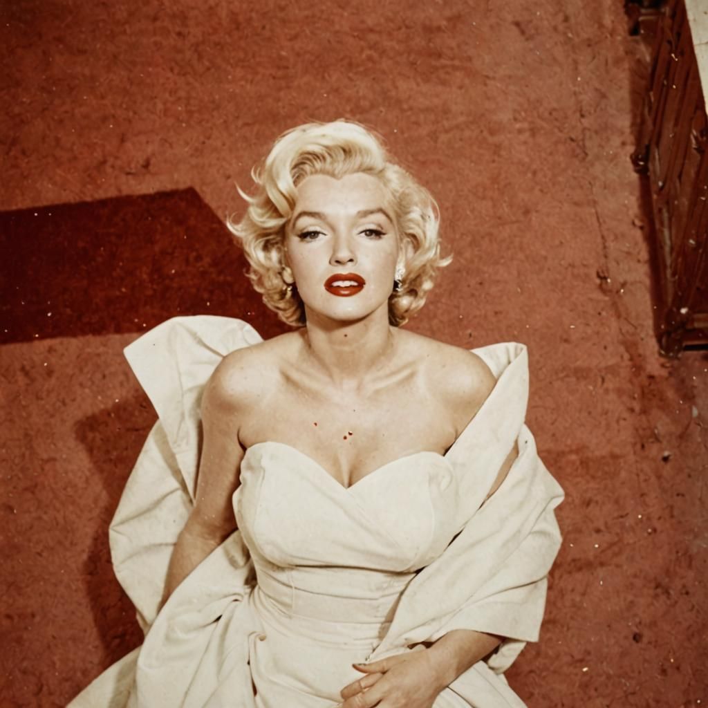 Marilyn Monroe Portrait in Pantone Colors