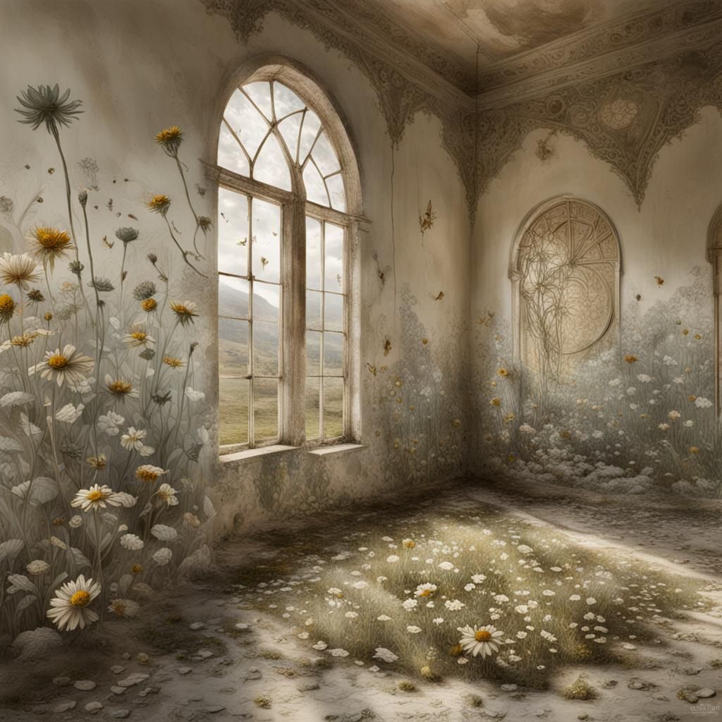 Ethereal Souls Frolicking in Abandoned Building