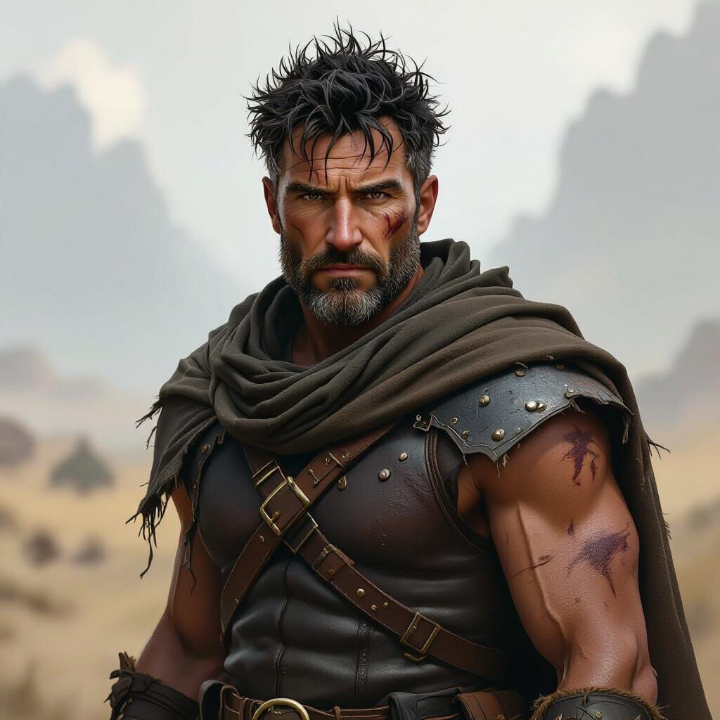 Nomadic Horse Breeder: Dark Fantasy Concept Art