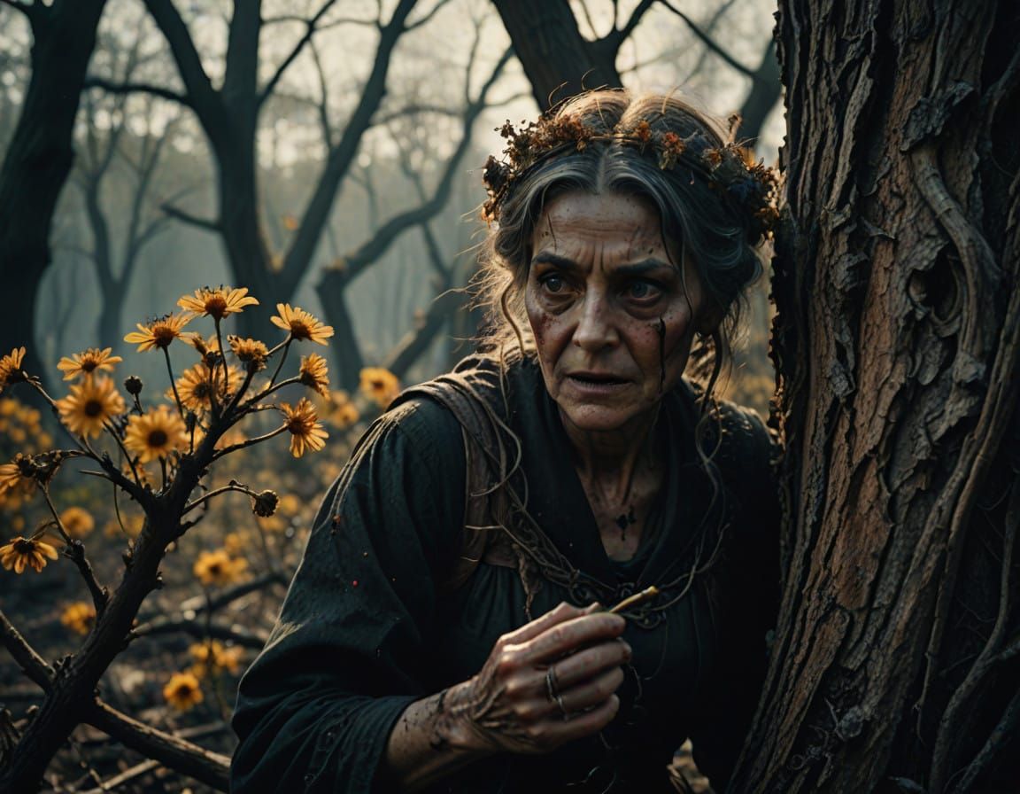 Ethereal Friendship: A Witch Watches a Fairy in a Haunting L...