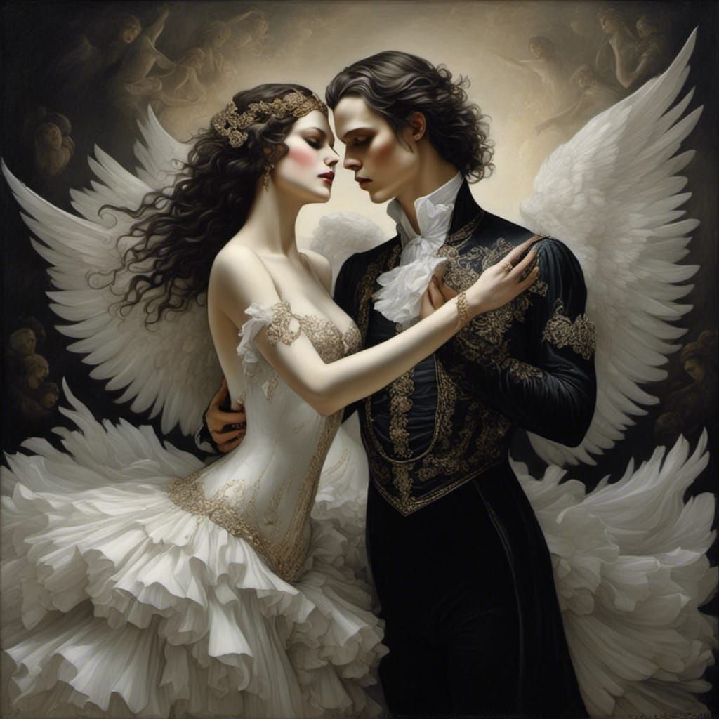 Ballet Ballerinas Performing Swan Lake