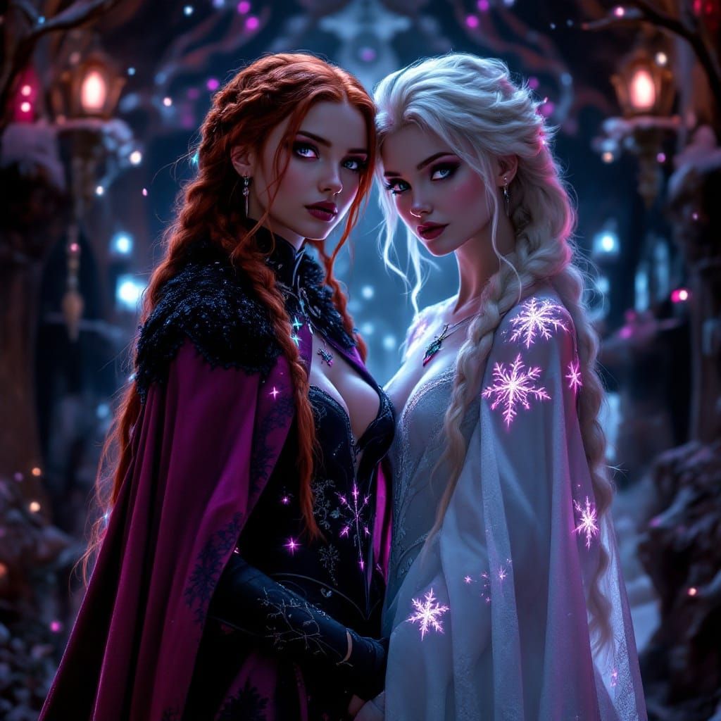 Ethereal Winter Goddesses in Gothic Fantasy
