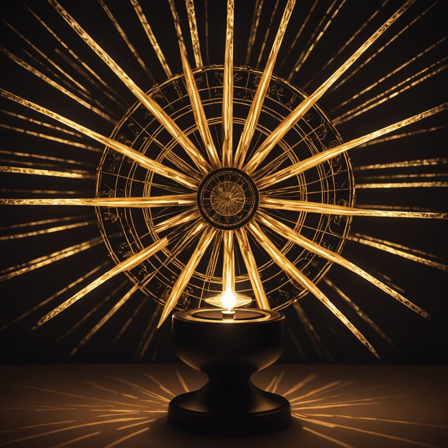 Unconventional Lamps Radiating Light and Peace