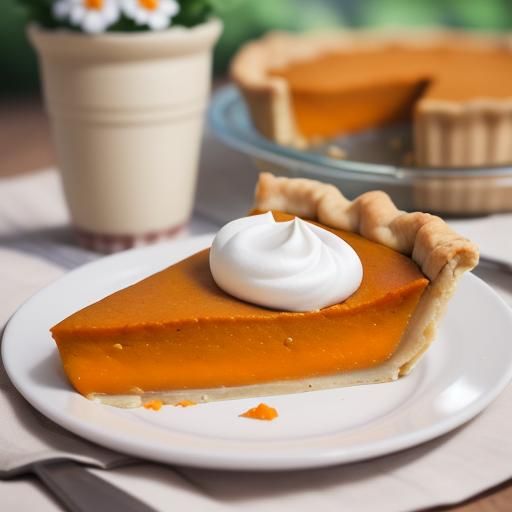 Sweet Potato Pie in Professional Photography Style