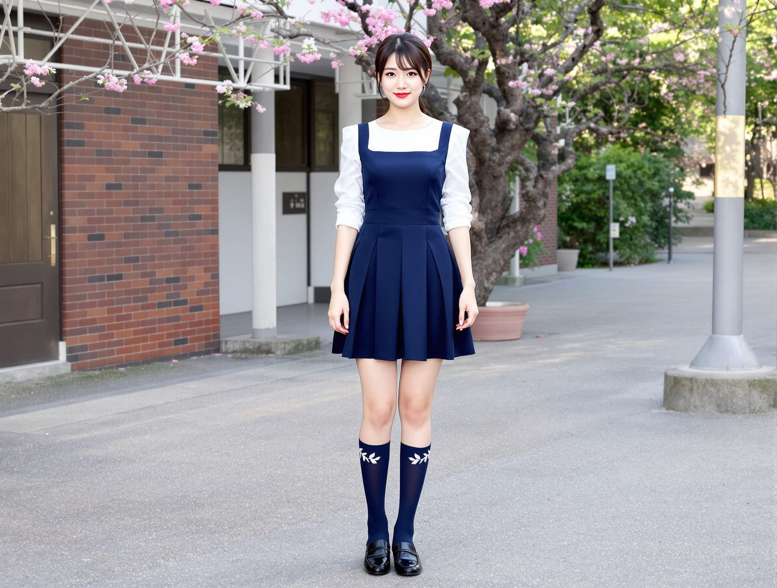 Japanese School Uniform with Unique Blouse Design