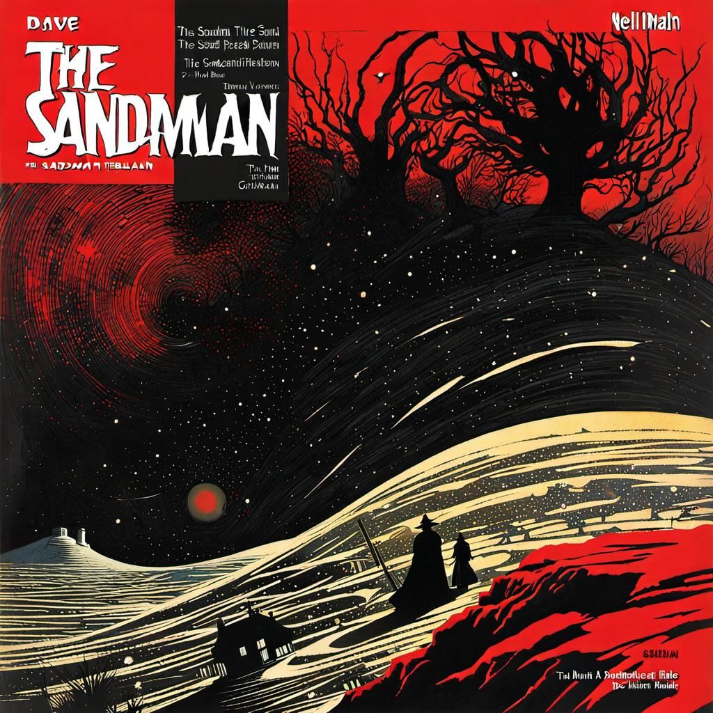 Sandman Comic Book Page: Surreal Dream Cartography