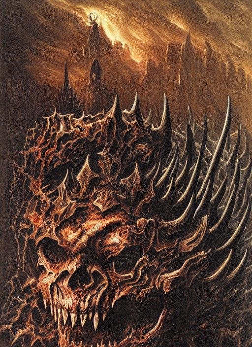 Demonic Citadel: A Dark Gothic Hellscape