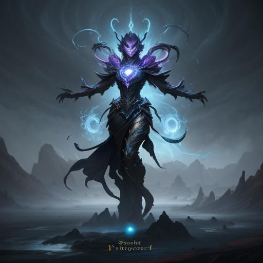 Elemental Wind Spirit in Detailed Matte Painting