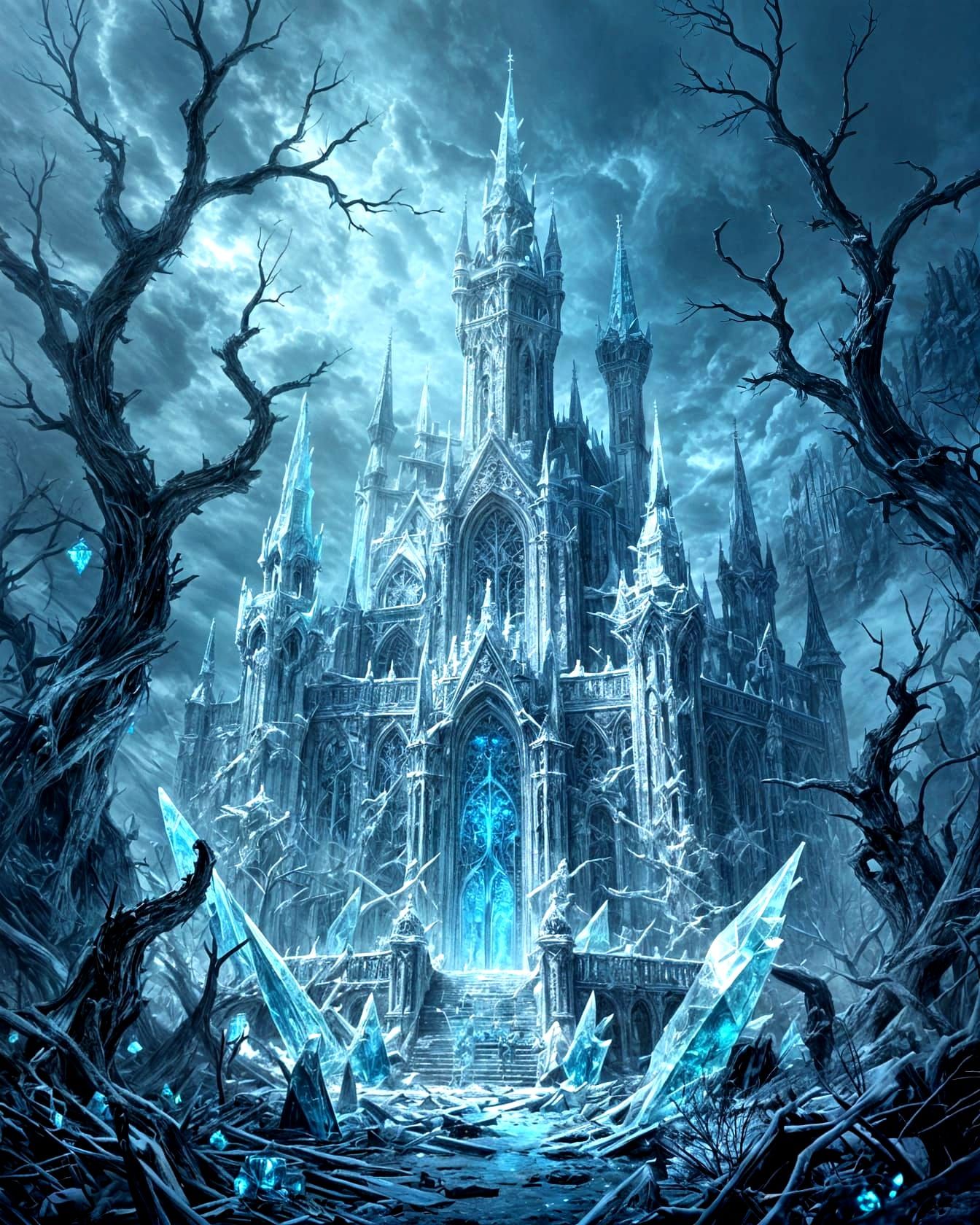 Prince of Frost's Castle in Desaturated Everblight Region